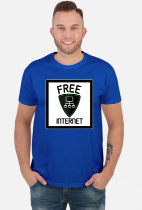 Free Internet (koszulka męska)