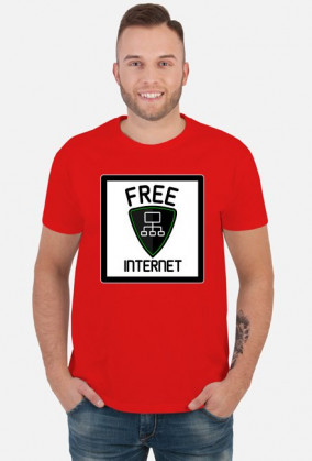 Free Internet (koszulka męska)