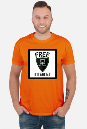 Free Internet (koszulka męska)