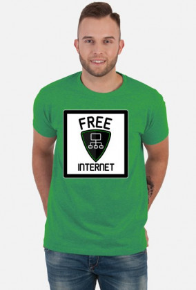 Free Internet (koszulka męska)