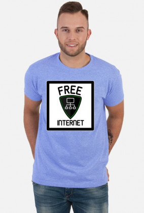 Free Internet (koszulka męska)
