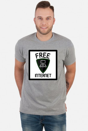 Free Internet (koszulka męska)