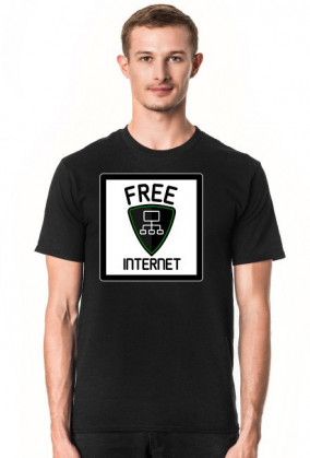 Free Internet (koszulka męska)