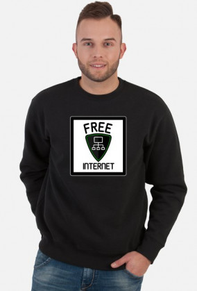 Free Internet (bluza męska klasyczna)