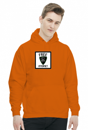 Free Internet (bluza męska kapturowa)