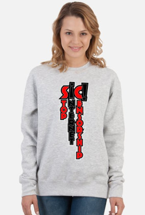 SIC - stop internet censorship V3 (bluza damska klasyczna)