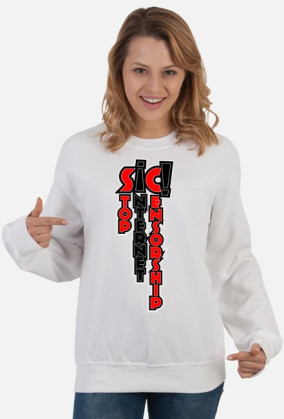 SIC - stop internet censorship V3 (bluza damska klasyczna)