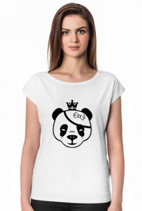Panda girl head tee