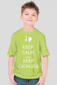 Keep Calm and Keep Cichlids - biały napis chłopięca
