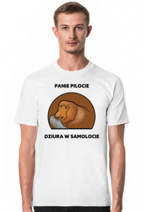 Koszulka męska, Panie pilocie dziura w samolocie