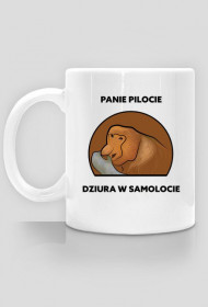 Kubek dwustronny, Panie pilocie dziura w samolocie