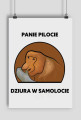 Plakat A1, Panie pilocie dziura w samolocie