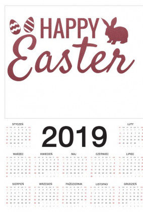 Kalendarz Happy Easter