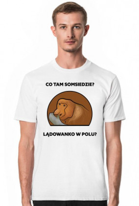 Koszulka męska, Lądowanko w polu?