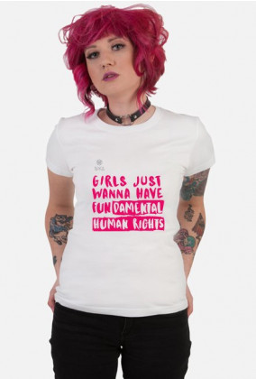Koszulka damska GIRLS JUST WANNA HAVE FUN