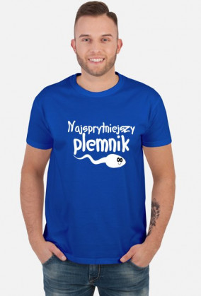 Najsprytniejszy plemnik (koszulka męska) jasna grafika