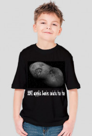Koszulka z Asteroidą 99942 Apophis  Czarna/Dziecienca