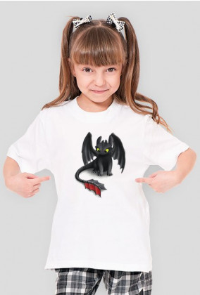 Dziecięcy T-shirt "Nocna Furia"