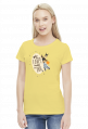 Who gets up early walks the dog - female - t-shirt