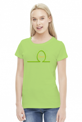 Happy Easter - zielone jajko - damska koszulka