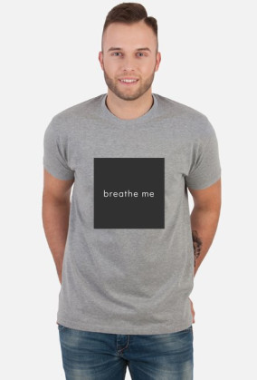 breathe me T-shirt gray