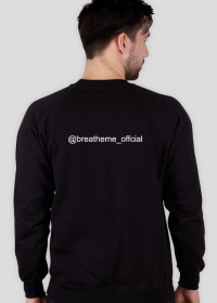 breathe me sweatshirt white logo