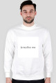 breathe me sweatshirt white logo