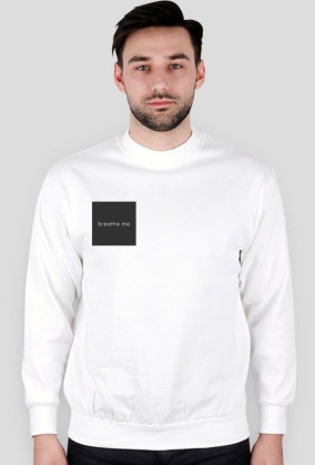 breathe me sweatshirt small grey logo