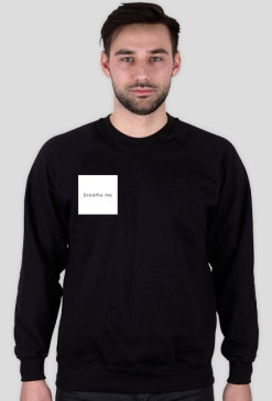 breathe me sweatshirt small white logo