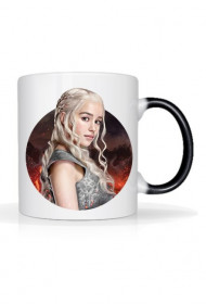 Biały Kubek z nadrukiem Gra o Tron 300ml daenerys targaryen