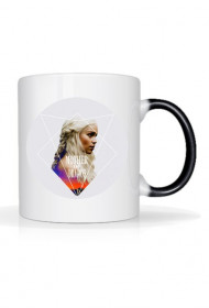 Biały Kubek z nadrukiem Gra o Tron 300ml Daenerys Targaryen