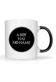 Biały Kubek z nadrukiem Gra o Tron 300ml A boy has no name
