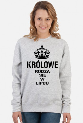 BLUZA KRÓLOWE RODZĄ SIĘ WLIPCU DAMSKA BIAŁA