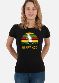 420 Culture - Happy 420 Koszulka Damska / Ladies