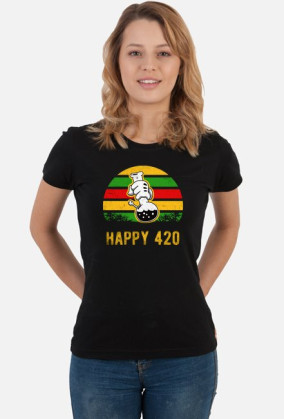 420 Culture - Happy 420 Koszulka Damska / Ladies
