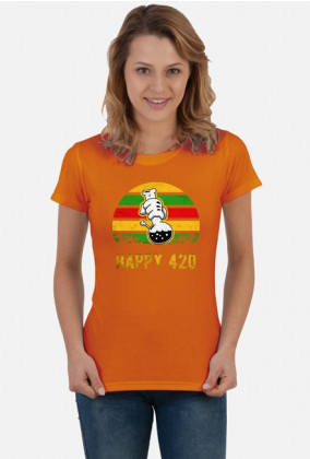 420 Culture - Happy 420 Koszulka Damska / Ladies