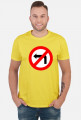 Zakaz skrętu w lewo (koszulka męska)