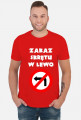 Zakaz skrętu w lewo V2 (koszulka męska) jasna grafika