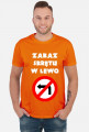 Zakaz skrętu w lewo V2 (koszulka męska) jasna grafika