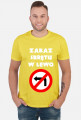Zakaz skrętu w lewo V2 (koszulka męska) jasna grafika