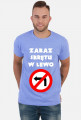 Zakaz skrętu w lewo V2 (koszulka męska) jasna grafika