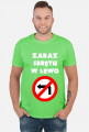 Zakaz skrętu w lewo V2 (koszulka męska) jasna grafika