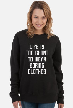 Boring clothes (bluza damska klasyczna) jasna grafika