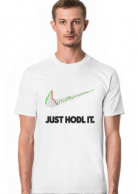 T-shirt, prezent dla chłopaka na urodziny - Kryptowaluty, Bitcoin Just HODL It