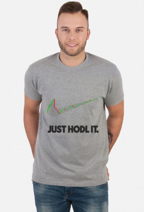 T-shirt, prezent dla chłopaka na urodziny - Kryptowaluty, Bitcoin Just HODL It