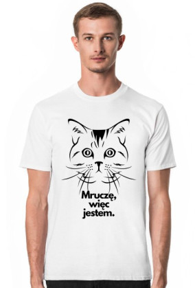 Koszulka męska MRUCZĘ, WIĘC JESTEM