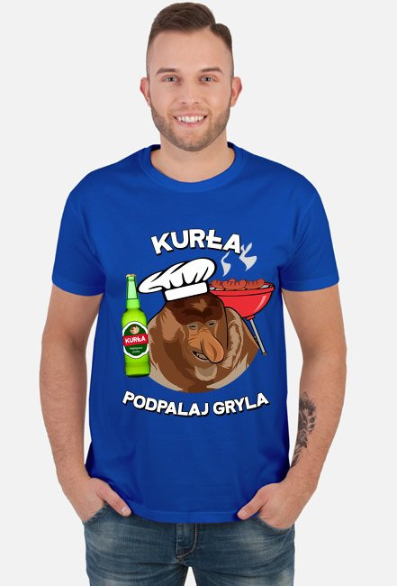 Kurła podpalaj gryla - koszulka męska