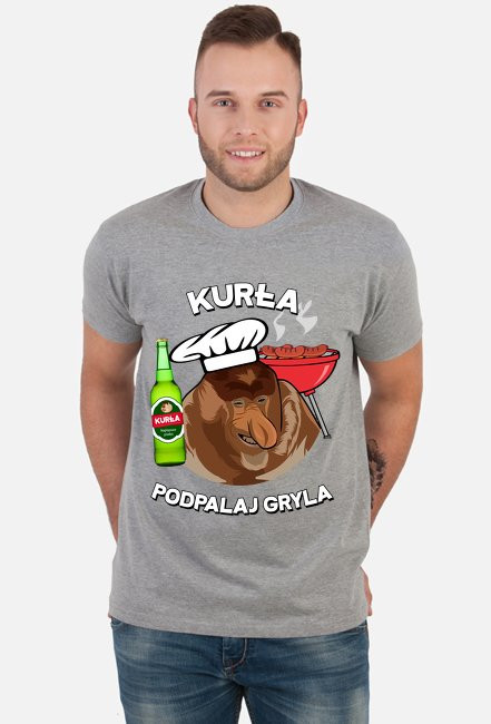 Kurła podpalaj gryla - koszulka męska