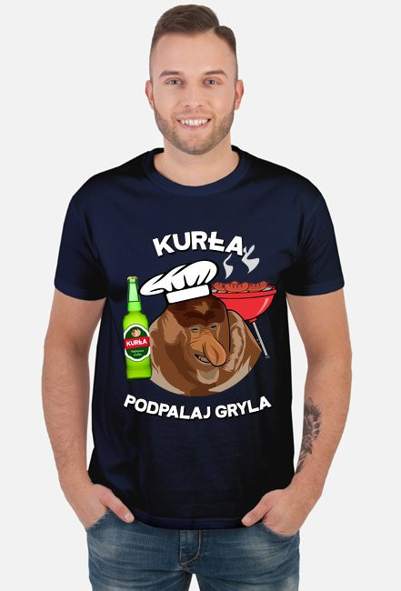 Kurła podpalaj gryla - koszulka męska