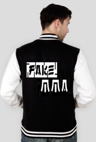 Fake MMA Varsity Jacket Black